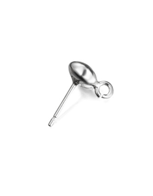 Brinco Rodela 7 mm - Espigão 10 x 0,9 mm com Argola