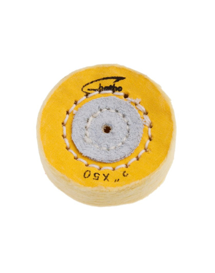 Yellow Cotton Disc 50x15mm 50 Sheets