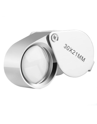 Lupa 30X Cromada