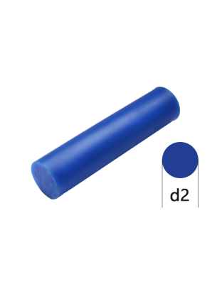Tubo Cera Azul 33 mm Maciço