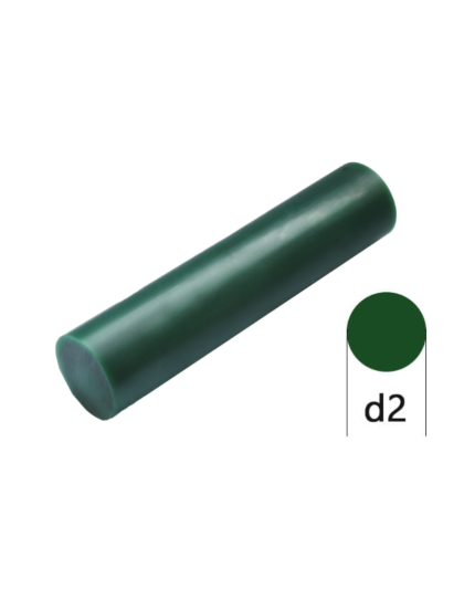 Tubo Cera Verde 33 mm Maciço